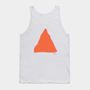 Orange triangle forma Tank Top